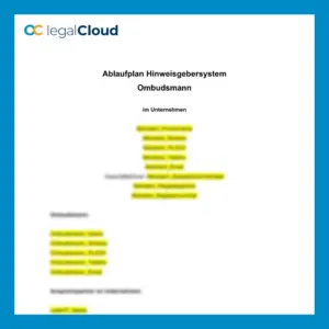 Ablaufplan Hinweisgebersystem - Vorlage zur Umsetzung im Unternehmen (D78) - Vorschau