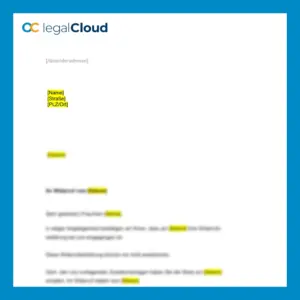 Ablehnung des Widerrufs - Musterbrief Vorlage - Vorschau