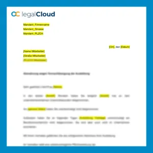 Abmahnung Vernachlässigung der Ausbildung - Muster für Azubis bei Fehlzeiten - Vorschau