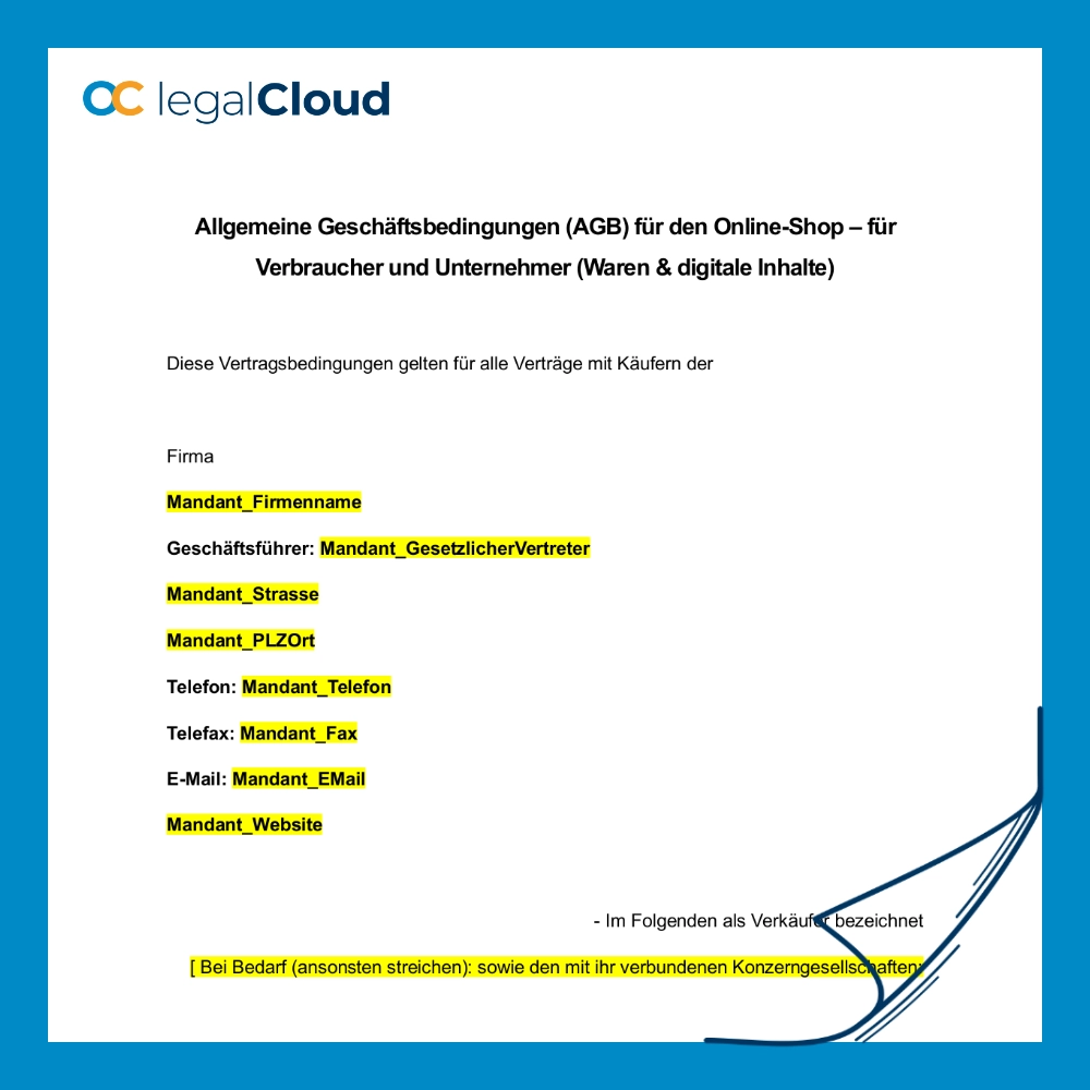 AGB für Online-Shop - rechtssicher für Waren & digitale Inhalte – Bild 2