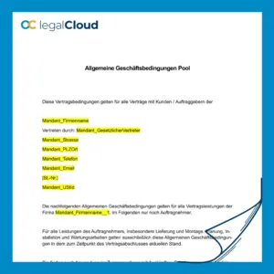 AGB für Poolbau und -montage - Technik & Wartung (64) - Vorschau