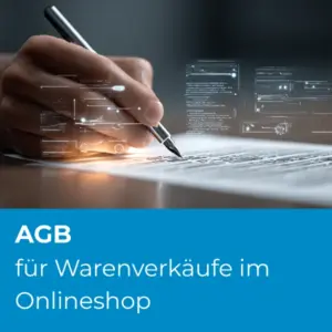 AGB für Warenverkäufe im Onlineshop - Produktbild