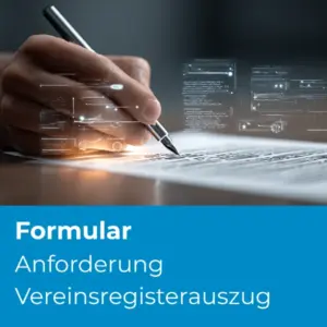 Anforderung Vereinsregisterauszug - Produktbild