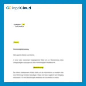 Anforderung Vereinsregisterauszug - Vorschau