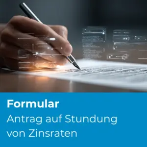 Antrag auf Stundung von Zinsraten - Produktbild