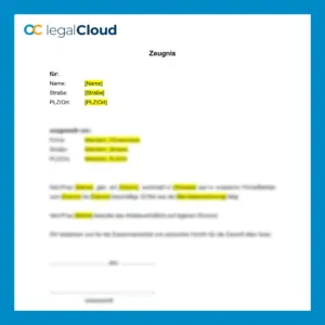 Arbeitszeugnis allgemein - Vorlage für ausscheidende Mitarbeiter - Vorschau