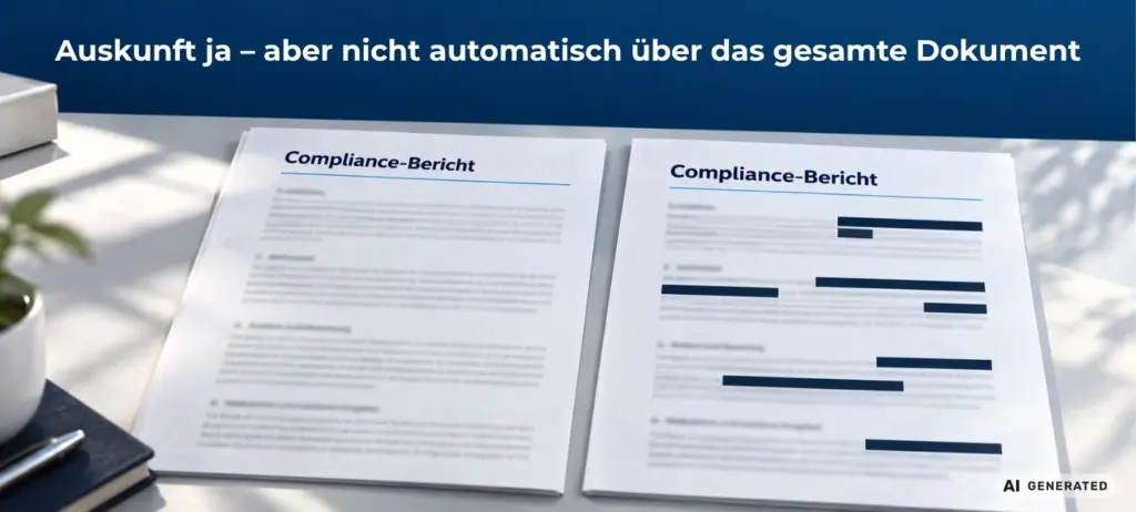 Auskunftsanspruch bei Compliance-Berichten: BAG begrenzt Anspruch auf vollständige Kopie - 1