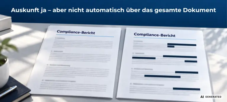 Auskunftsanspruch bei Compliance-Berichten: BAG begrenzt Anspruch auf vollständige Kopie - 1