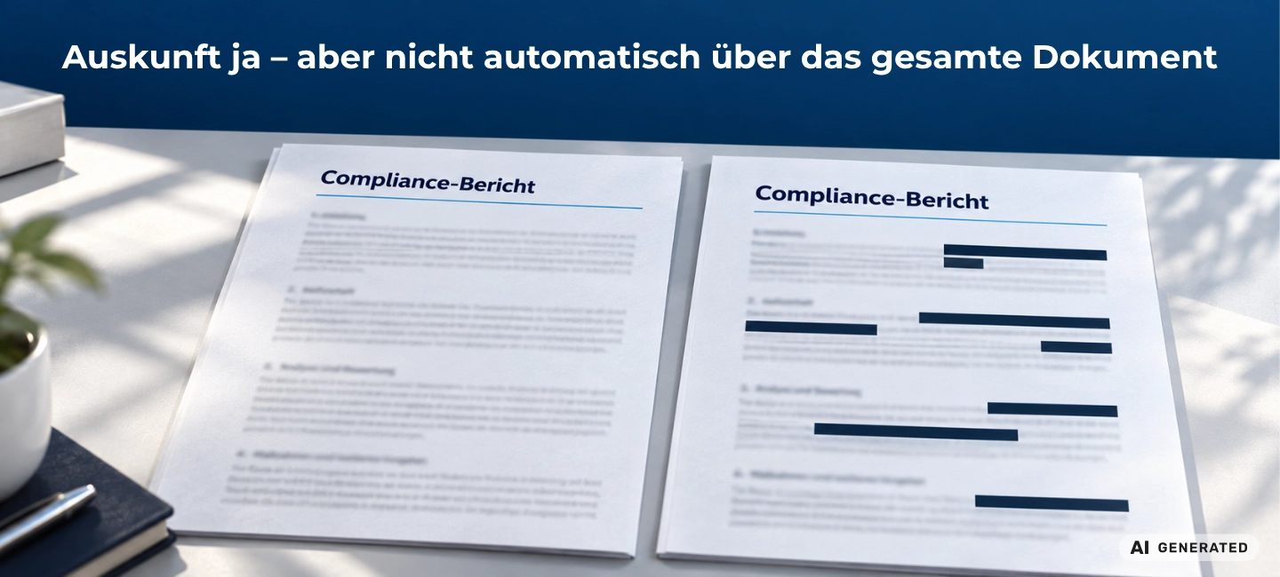 Auskunftsanspruch bei Compliance-Berichten: BAG begrenzt Anspruch auf vollständige Kopie - 1