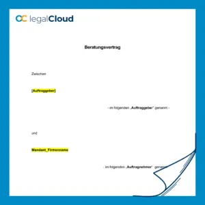 Beratungsvertrag Vertrieb und Marketing rechtssichere Muster für Unternehmen (181) - Vorschau