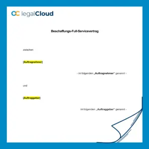 Beschaffungs-Full-Servicevertrag - Beschaffung & Koordination für Pflegeheime (54) - Vorschau