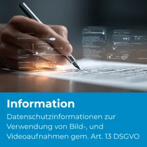 Datenschutzinformationen zur Verwendung von Bild-, und Videoaufnahmen gem. Art. 13 DSGVO (D93) - Produktbild