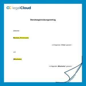 Dienstwagennutzung - rechtssicherer Vertrag mit Privatnutzung ausführlich (163) - Vorschau