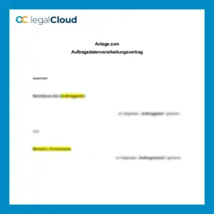 DSGVO Anlage zur Auftragsdatenverarbeitung - Rechtssichere Vorlage für Unternehmen (D73) - Vorschau