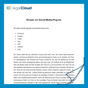 Einsatz von Social-Media-Plug-ins - Datenschutz und DSGVO-konforme Nutzung (D66) - Vorschau