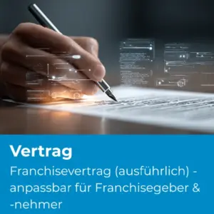 Franchisevertrag ausführlich - Produktbild