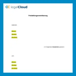 Freistellungsvereinbarung Pachtvertrag - Muster für vorzeitige Vertragsaufhebung zur Ablösezahlung bei Pächterwechsel - Vorschau