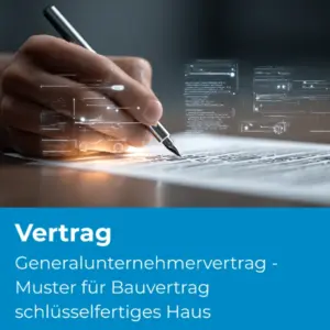 Generalunternehmervertrag - Muster für Bauvertrag schlüsselfertiges Haus - Produktbild