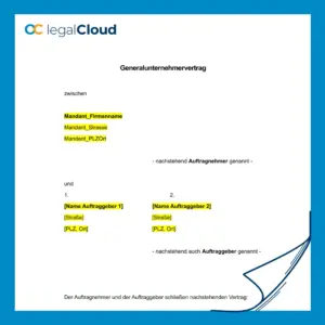 Generalunternehmervertrag - Muster für Bauvertrag schlüsselfertiges Haus - Vorschau