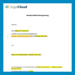 Gesellschafterbindungsvertrag - Mustervertrag GmbH Gesellschafter mit Stimmrechtsbindung - Vorschau