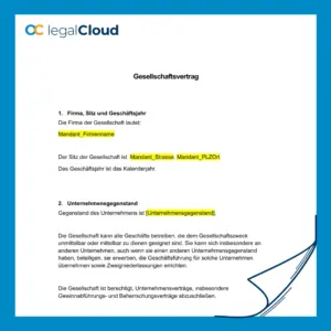 Gesellschaftsvertrag GmbH ausführlich - Vorlage mit Regeln zu Geschäftsführung, Anteilen und Beschlüssen - Vorschau
