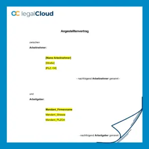 IT Arbeitsvertrag - Vorlage für Fachkräfte in der EDV Branche - Vorschau