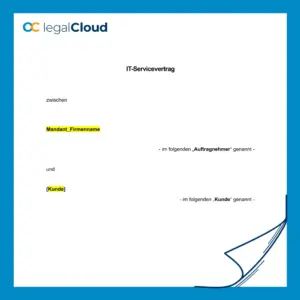 IT-Servicevertrag - rechtssichere Vorlage für IT-Betreuung und Systempflege (66) - Vorschau