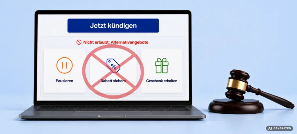 Kündigungsbutton: BGH verbietet Alternativangebote auf der Bestätigungsseite - 1