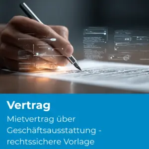 Mietvertrag über Geschäftsausstattung - rechtssichere Vorlage (154) - Produktbild