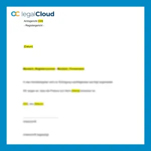 Mitteilung Erlöschen Prokura e.K. - rechtssichere Vorlage Handelsregister - Vorschau