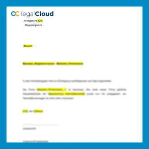 Mitteilung über Aufgabe einer e.K. - Muster Handelsregistereintragung - Vorschau