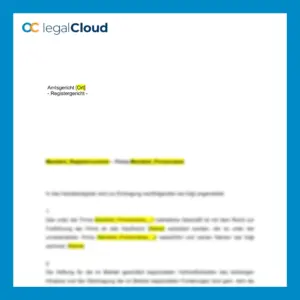 Mitteilung Veräußerung e.K. - Handelsregister Anmeldung Vorlage - Vorschau