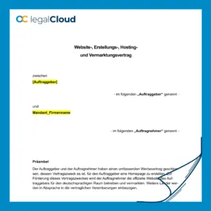 Mustervertrag Website-Erstellung, Hosting & Vermarktung -Webdesign & Online-Marketing (33) - Vorschau