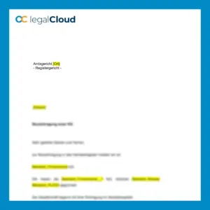 Neueintragung einer KG - Handelsregisteranmeldung - Mustervorlage für Kommanditgesellschaft - Vorschau