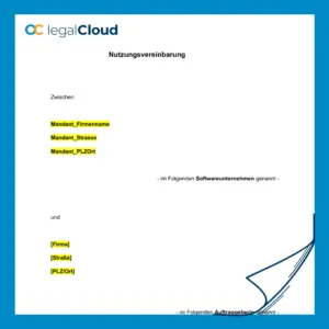 Nutzungsvereinbarung SAP-Software mit Lizenz- und Instandhaltungsrechten Muster - Vorschau