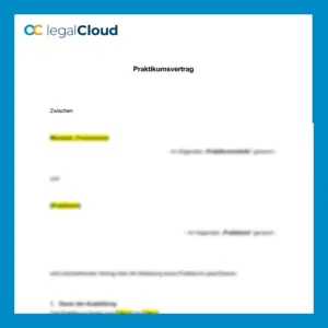 Praktikumsvertrag kurz - rechtssichere Vorlage für Unternehmen und Betriebe (149) - Vorschau