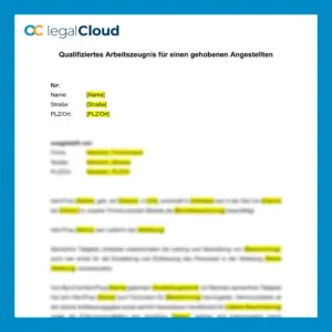 Qualifiziertes Arbeitszeugnis für gehobenen Angestellten - rechtssichere Vorlage für Führungskräfte - Vorschau