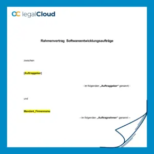 Rahmenvertrag Softwareentwicklungsaufträge - Muster für IT Projekte (34) - Vorschau