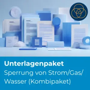 Rechtssichere Unterlagenpakete Sperrung von Strom/Gas/Wasser - Kombi Strom/Gas/Wasser - öffentlich-rechtlich