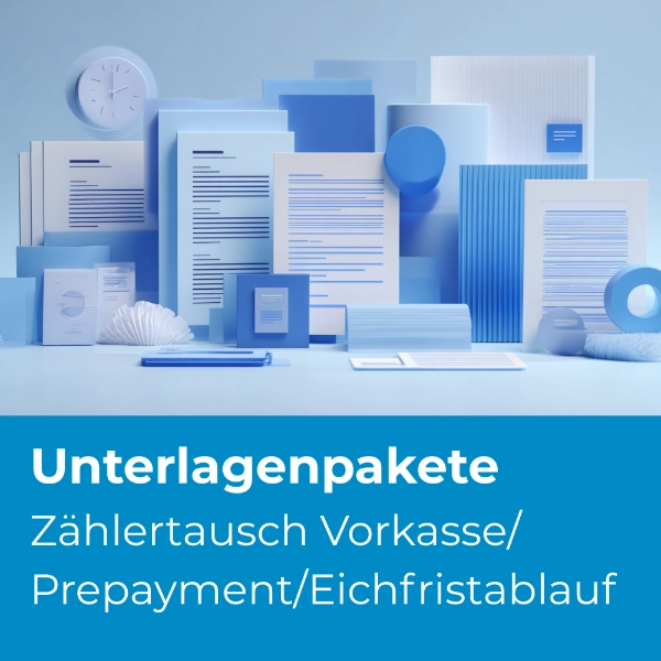 Rechtssichere Unterlagenpakete Zählertausch Vorkasse / Prepayment / Eichfristablauf