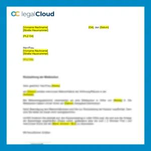 Rückzahlung der Mietkaution - rechtssichere Vorlage zur Rückforderung - Vorschau