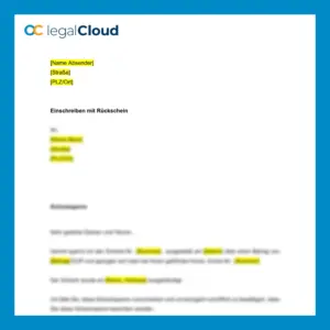 Schecksperre Vorlage - Musterbrief zur Sperrung eines Schecks - Vorschau