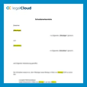 Schuldanerkenntnis Muster rechtssicher nach § 781 BGB Vorlage (137) - Vorschau