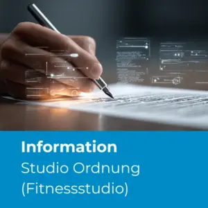 Studioordnung für Fitnessstudios