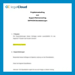 Support-Rahmenvertrag SAP HCM Projekteinzelauftrag Dienstleistungen - Vorschau