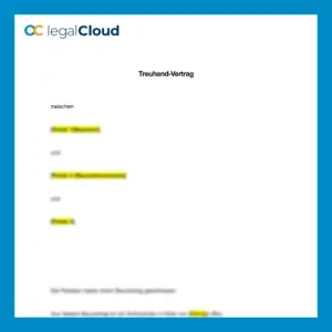 Treuhandvertrag Schlussrate Bauvorhaben - Auszahlung nach Mängelfrist (141) - Vorschau