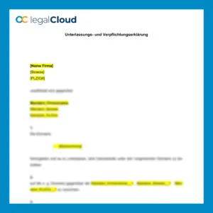 Unterlassungserklärung Domain - Verpflichtung zur Freigabe und Verzicht - Vorschau