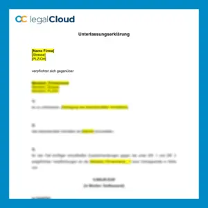 Unterlassungserklärung - Vertragsstrafe bei wiederholtem Fehlverhalten - Vorschau