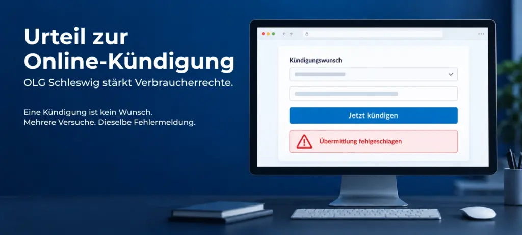 Urteil zur Online-Kündigung: OLG Schleswig stärkt Verbraucherrechte - 1