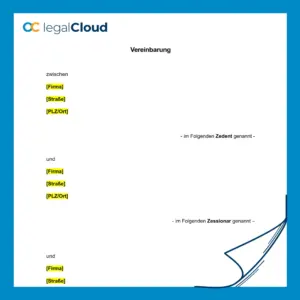 Vereinbarung zur Vertragsüberleitung - Vorlage zur Überleitung von Verträgen auf neuen Partner - Vorschau